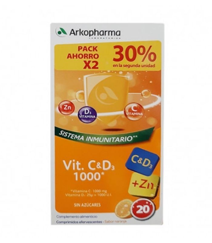ARKOPHARMA DUPLO VITAMINA C & D3 1000* 160 GR Inicio y  - 