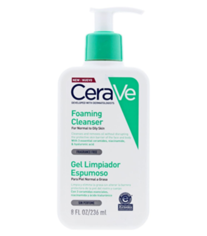 CERAVE GEL LIMPIADOR ESPUMOSO 236ML