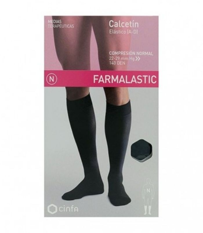 FARMALASTIC CALCETIN NEGRO TALLA GRANDE COMP. NORMAL Inicio y  - 