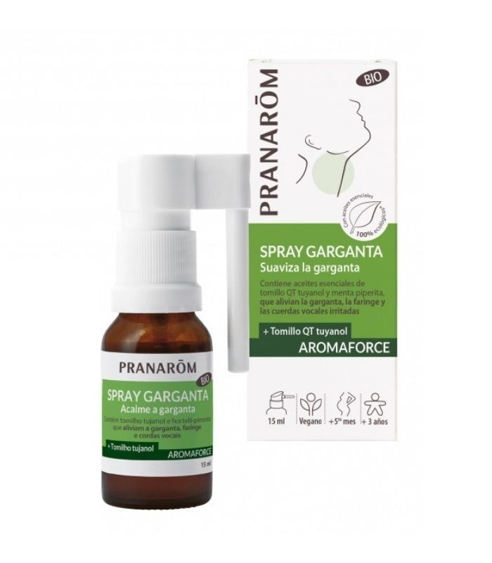 PRANAROM AROMAFORCE SPRAY GARGANTA 15 ML Garganta y Salud Respiratoria - PRANAROM E