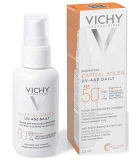VICHY UV-AGE DAILY WATER FLUID ANTIFOTOENVEJECIMIENTO SPF50+ 40ML Cosmética y Inicio - Vichy