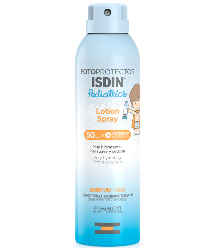 ISDIN FOTOPROTECTOR PEDIATRIC LOCION SPRAY SPF50+ 250ML Solares infantiles y Cuidado del bebe - ISDIN