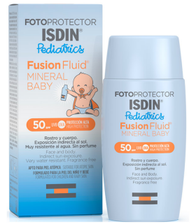 ISDIN FOTOPROTECTOR PEDIATRICS FUSION FLUID MINERAL BABY SPF50 50ML Bebé y mamá y Inicio - ISDIN
