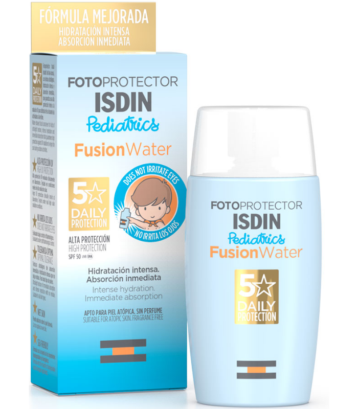 ISDIN FOTOPROTECTOR PEDIATRICS SPF50+ FUSION WATER 50ML Bebé y mamá y Inicio - ISDIN