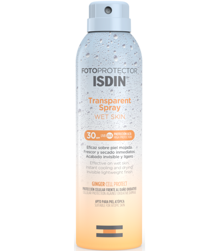 ISDIN FOTOPROTECTOR SPRAY TRANSPARENTE WET SKIN SPF30 250ML Cosmética y Inicio - ISDIN