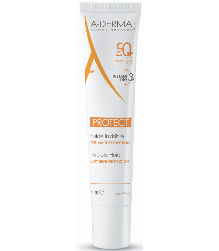 ADERMA PROTECT FLUIDO INVISIBLE SPF50+ 40ML Cosmética y Inicio - ADERMA