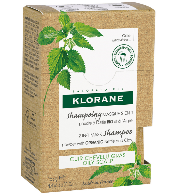 KLORANE CHAMPU MASCARILLA 2en1 ORTIGA 3G 8SOBRES Higiene y Inicio - KLORANE