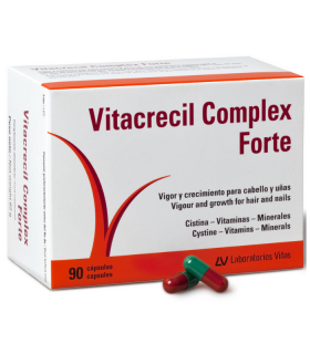 VITACRECIL COMPLEX FORTE 90 CAPSULAS Tratamiento capilar y Anticaida - VIÃAS