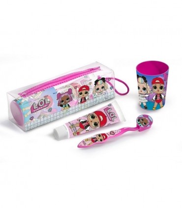 NECESER LOL SURPRISE PASTA + CEPILLO + VASO Inicio y  - 