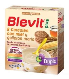 BLEVIT PLUS DUPLO 8 CEREALES CON MIEL GALLETA MARIA 660 GR Papillas y galletas y Alimentacion del bebe - BLEMIL Y BLEVIT