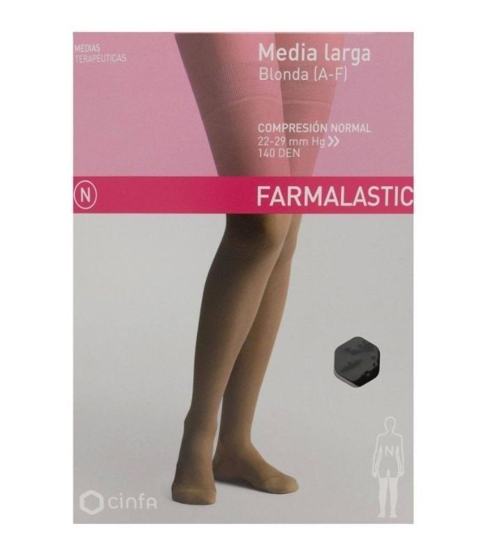 FARMALASTIC MEDIA COMPRESION NORMAL COLOR NEGRO Inicio y  - 