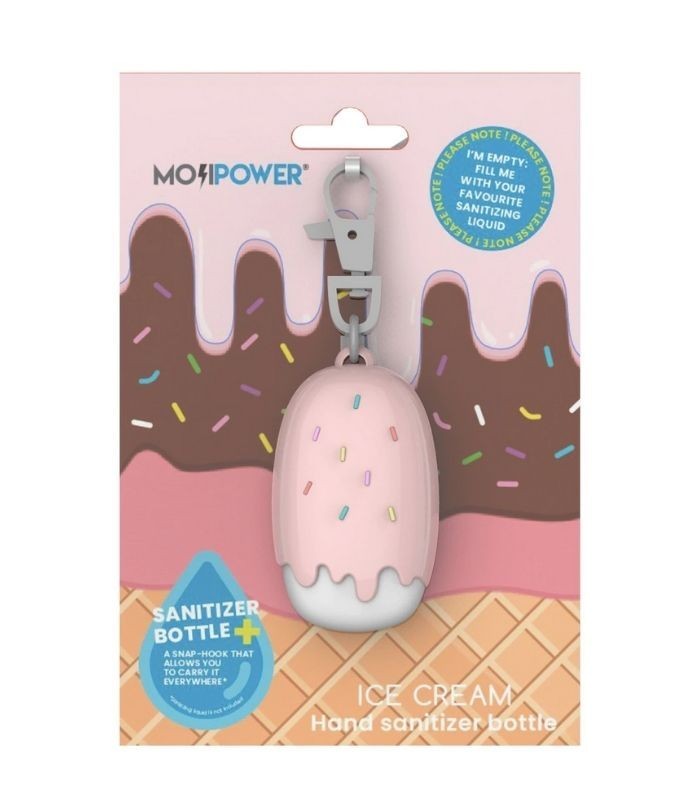 MOJIPOWER ICE CREAM BOTELLA PARA DESINFECTANTE DE MANOS Inicio y  - MOJIPOWER