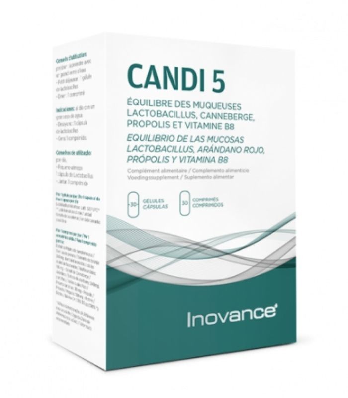 INOVANCE CANDI 5 30 COMPRIMIDOS Candidas y Salud de la Mujer - INOVANCE