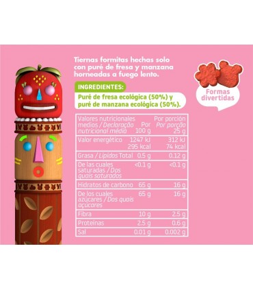 SMILEAT SNACK DE FRESA Y MANZANA ECO 25G Bebé y mamá y Inicio - SMILEAT