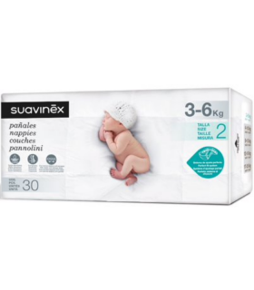 SUAVINEX PAÑAL TALLA 2 (3-6KG) 30UDS Cuidado del bebe y Bebé y mamá - SUAVINEX
