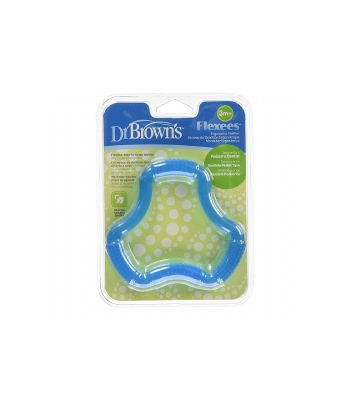 DR BROWN'S MORDEDOR FLEXEES AZUL+3M Bebé y mamá y Inicio - DR BROWNS