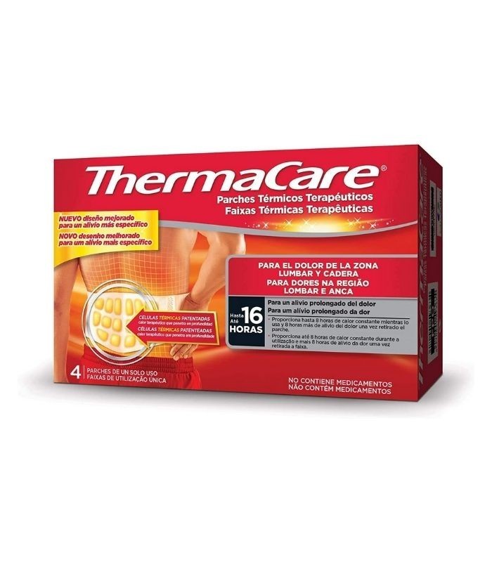 THERMACARE PARCHES TERMICOS LUMBAS Y CADERA 4 UNIDADES Inicio y  - 