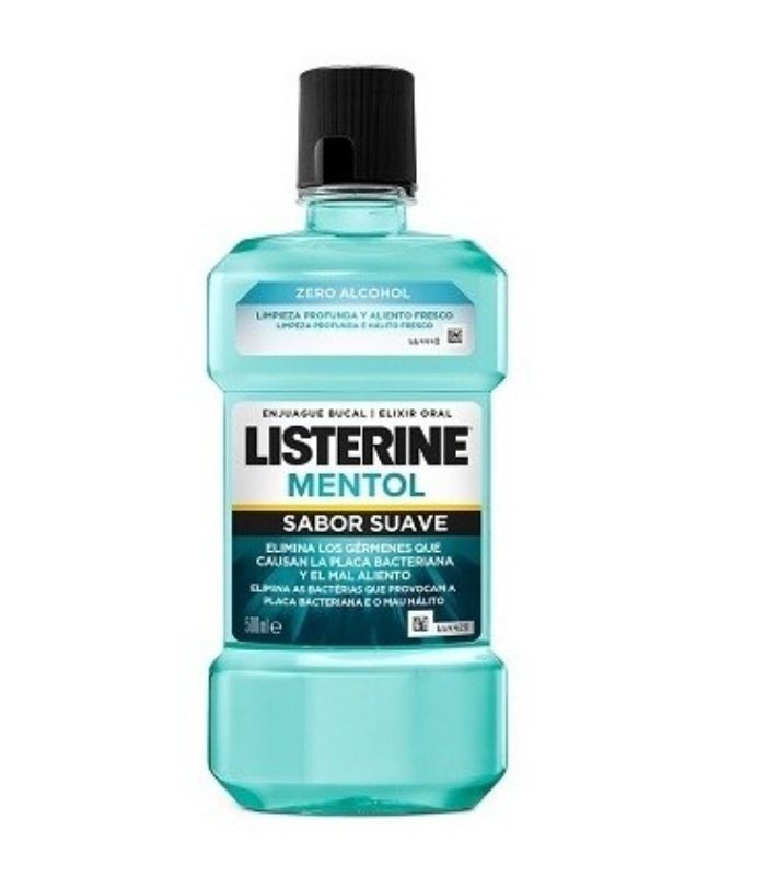 LISTERINE ZERO MENTOL SABOR SUAVE 500 ML Anticaries y Colutorios y pastas - LISTERINE