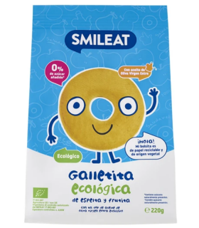 SMILEAT GALLETITA ECOLOGICAS DE ESPELTA Y FRUTAS 220G Papillas y galletas y Alimentacion del bebe - SMILEAT