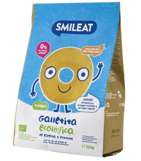SMILEAT GALLETITA ECOLOGICAS DE ESPELTA Y FRUTAS 220G Papillas y galletas y Alimentacion del bebe - SMILEAT 2