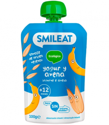 SMILEAT POUCH YOGUR Y AVENA 100G Bebé y mamá y Inicio - SMILEAT
