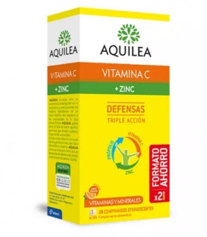 AQUILEA VITAMINA C + ZINC 28 COMPRIMIDOS EFERVESCENTES Inicio y  - AQUILEA