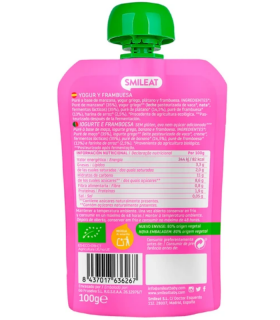 SMILEAT POUCH YOGUR Y FRAMBRUESA 100G Bebé y mamá y Inicio - SMILEAT 2
