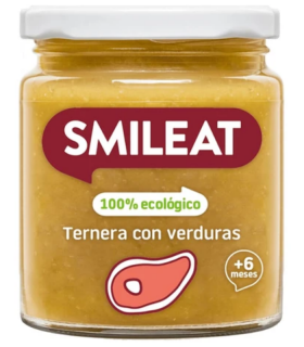 SMILEAT TARRITO TERNERA CON VERDURAS 230G Potitos y Alimentacion del bebe - SMILEAT
