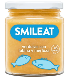 SMILEAT TARRITO VERDURAS LUBINA Y MERLUZA 230G Potitos y Alimentacion del bebe - SMILEAT