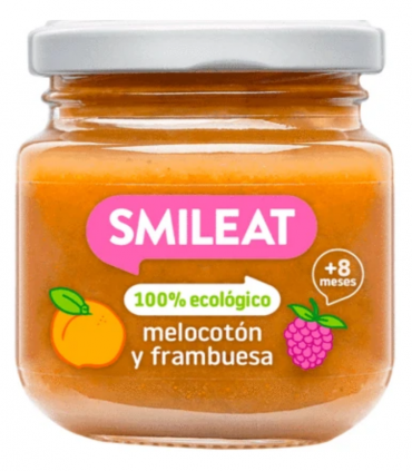 SMILEAT TARRITO MELOCOTON Y FRAMBUESA 130G Bebé y mamá y Inicio - SMILEAT
