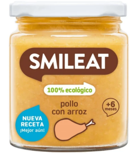 SMILEAT TARRITO POLLO CON ARROZ 230G Potitos y Alimentacion del bebe - SMILEAT