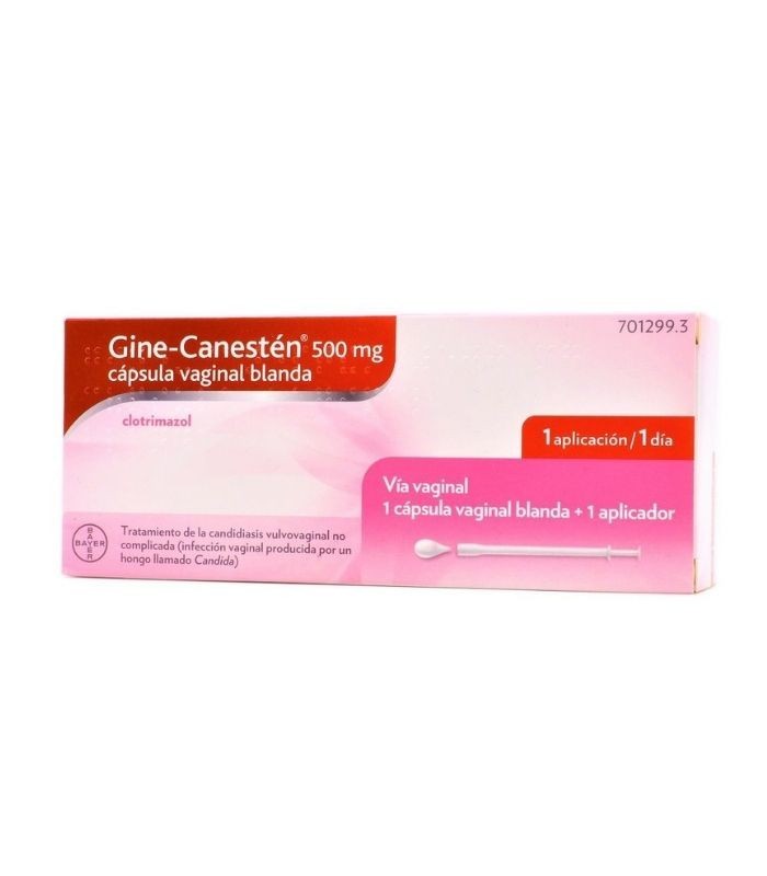 GINE CANESTEN 500 MG 1 CAPSULA VAGINAL BLANDA (CON APLICADOR)