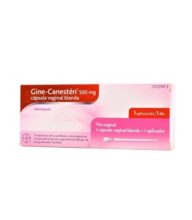 GINE CANESTEN 500 MG 1 COMPRIMIDO VAGINAL Ginecologia y Medicamentos - BAYER HISPANIA S.L.