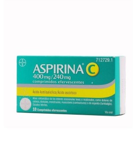ASPIRINA C 400-240 MG 10 COMPRIMIDOS EFERVESCENT