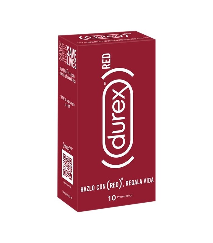 DUREX RED PRESERVATIVOS 10U Preservativos y Salud Sexual - 
