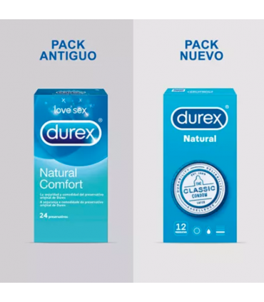 DUREX PRESERVATIVOS NATURAL PLUS EASY ON 24 UNIDADES Preservativos y Salud Sexual - DUREX