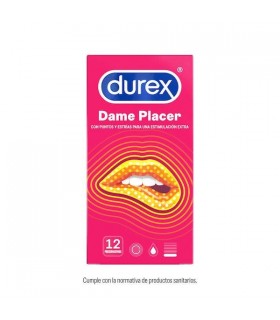 DUREX PRESERVATIVOS DAME PLACER 12 UNIDADES Preservativos y Salud Sexual - DUREX