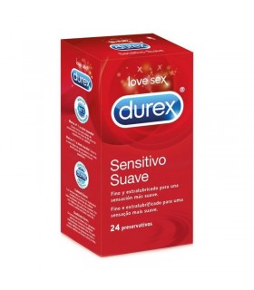DUREX PRESERVATIVOS SENSITIVO EASY ON FINO 24 UN Higiene y Inicio - DUREX