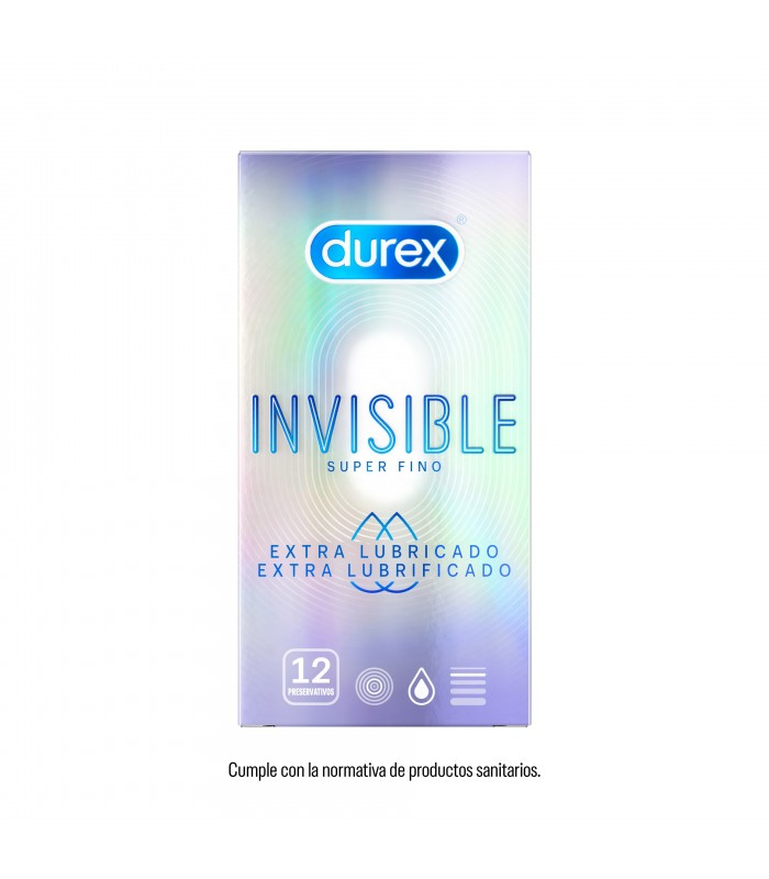 DUREX PRESERVATIVOS INVISIBLE EXTRA FINO LUBRICANTE