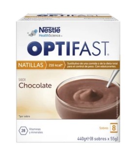 OPTIFAST NATILLAS CHOCOLATE 8 SOBRES Dieta y Control de Peso - OPTIFAST