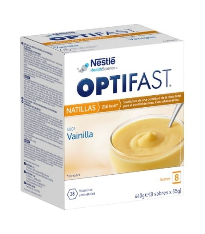 OPTIFAST NATILLAS VAINILLA 8 SOBRES Dieta y Control de Peso - OPTIFAST