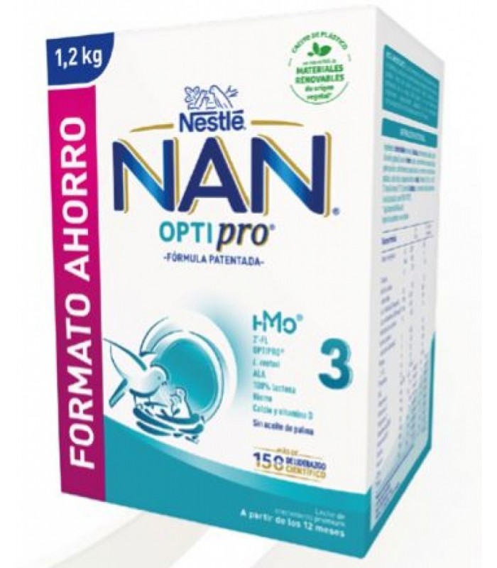 NAN 3 OPTIPRO 1200 G Leches a partir de 12 meses y Leches infantiles - NAN