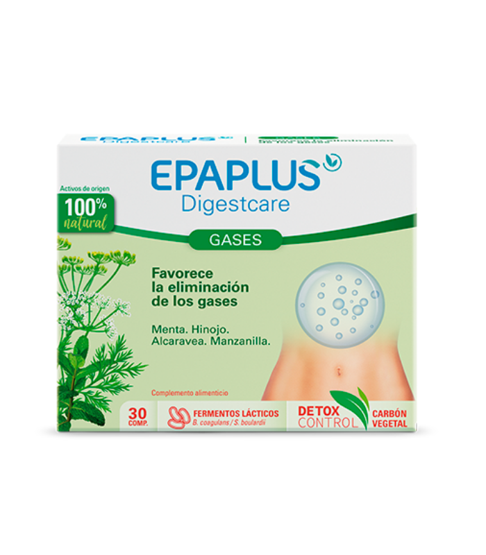EPAPLUS DIGESTCARE GASES 30 COMPRIMIDOS Gases y Salud Digestiva - PEROXFARMA