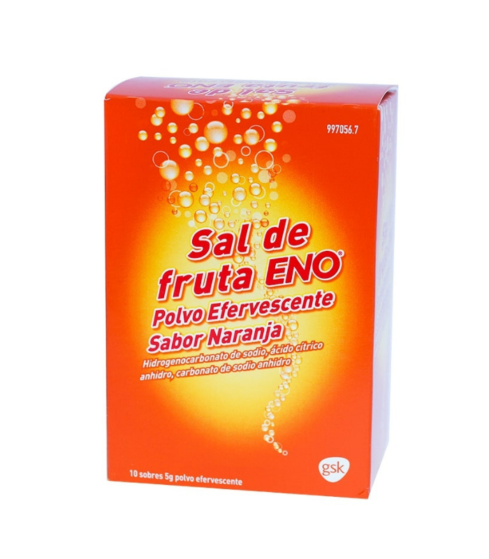 SAL DE FRUTA ENO NARANJA 5 G 10 SOBRES