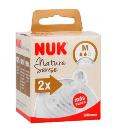 NUK TETINA NATURE SENSE FLUJO M 2 UNIDADES Tetinas y Accesorios del bebe - NUK