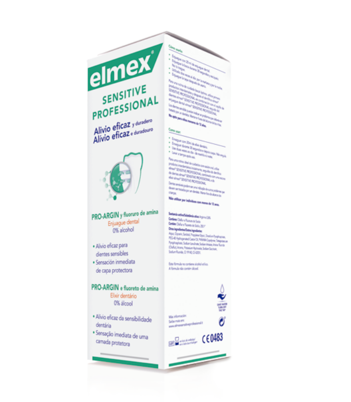 ELMEX SENSITIVE PLUS COLUTORIO 400 ML Boca seca y Colutorios y pastas - PEROXFARMA