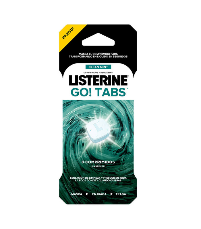 LISTERINE GO TABS 8 COMPRIMIDOS Higiene Bucal y Higiene - LISTERINE