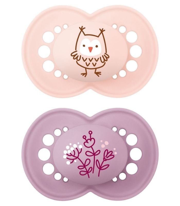 MAM CHUPETE ORIGINAL COLOURS OF NATURE +6 MESES NIÑA 2 UNIDADES Bebé y mamá y Inicio - MAM