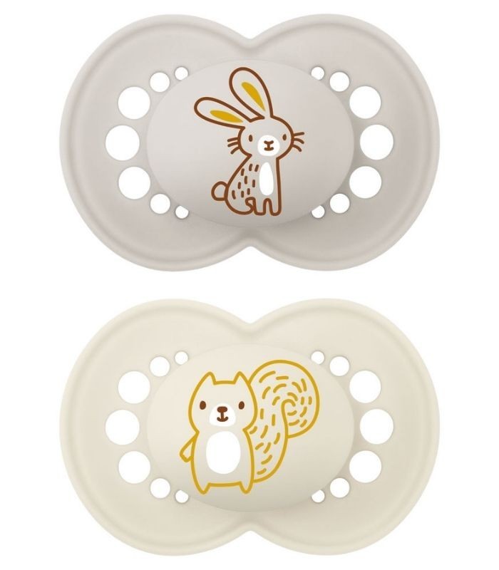 MAM CHUPETE ORIGINAL COLOURS OF NATURE +6 MESES NEUTRO 2 UNIDADES Bebé y mamá y Inicio - MAM