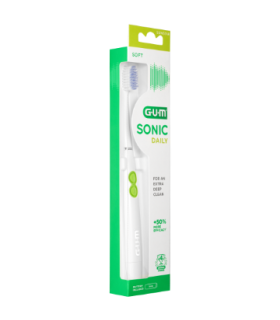 GUM CEPILLO ELÉCTRICO SONIC DAILY SOFT BLANCO 2